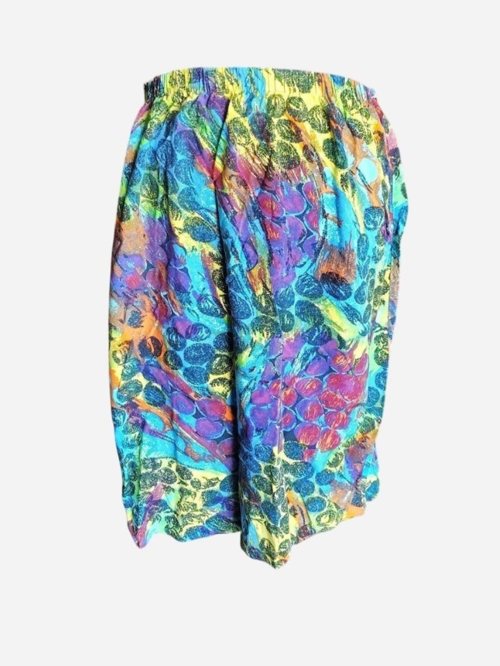Vibrant Multicolor Elastic-Waist Women's Skirt
